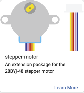 Stepper extension in MakeCode